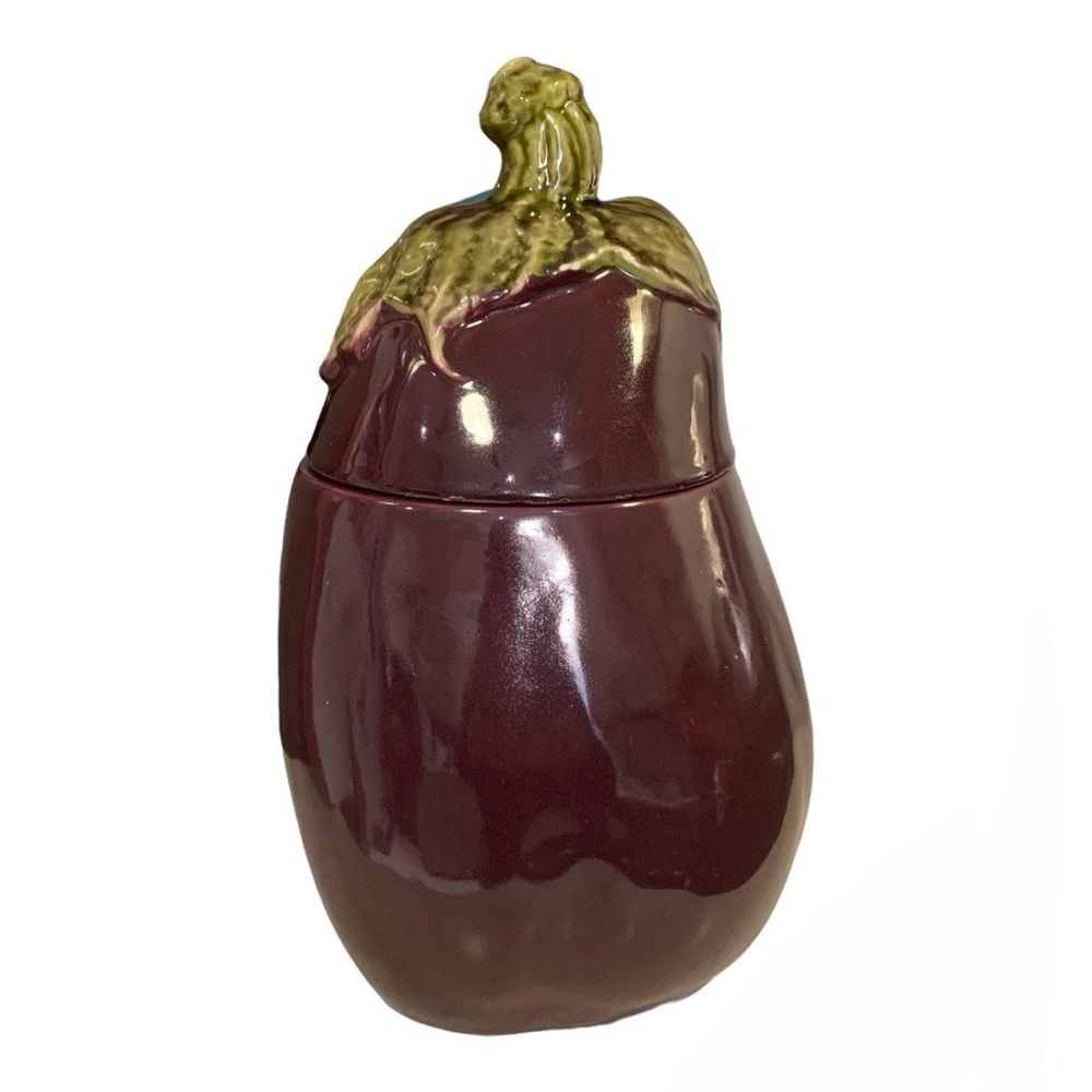 Eggplant Cookie Jar